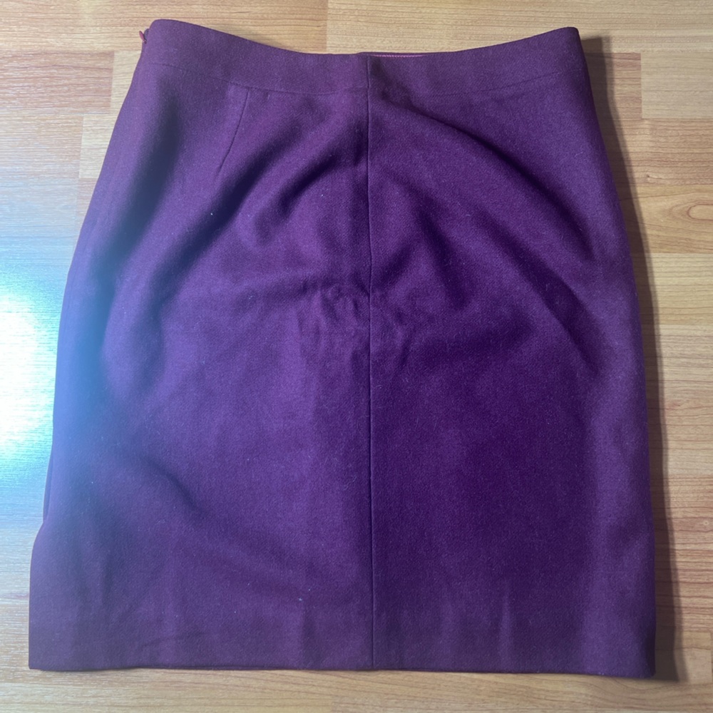J. Crew Rich Purple Pencil Skirt